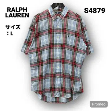 [즉시 구매 OK] RALPH LAUREN 반팔 셔츠 사이즈 L 체크