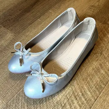 발레 슈즈 실버 22.5cm