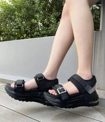레피피 알 마리오 클리어 솔 스포츠 샌들 블랙