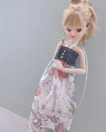 22cm 인형용 핸드메이드 원피스 단품