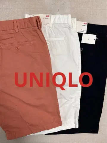 유니클로 숏 치노 팬츠 L 사이즈 3장 세트