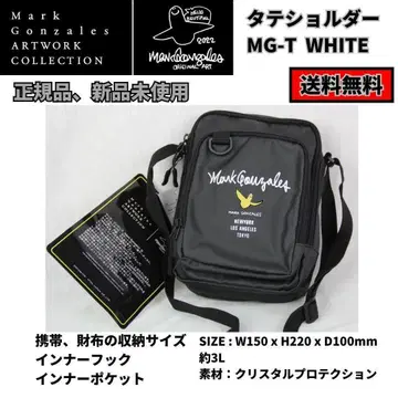 MARK GONZALES MG-T 3L 숄더 백 WHITE