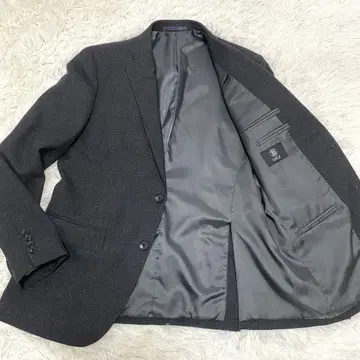 Only 테일러드 자켓 글렌체크 울 그레이