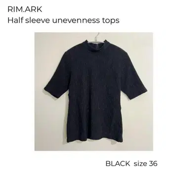 RIM.ARK 반소매 불규칙한 디자인 상의