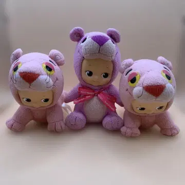 roseO'Neill KEWPIE 핑크 퍼플 팬서 콜라보 봉제 인형