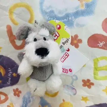 니키 NICI 슈나우저 봉제 인형 키체인 마스코트