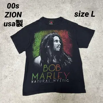 00s ZION USA제 밥 말리 블랙 L BOB MARLEY