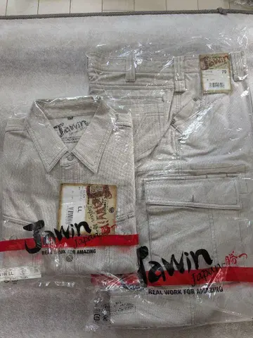 Jawin 51102 51104 아이보리 LL 사이즈 작업옷 수봉 79