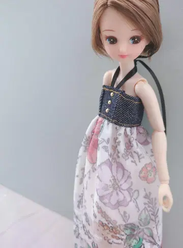 22cm 인형용 핸드메이드 원피스 단품