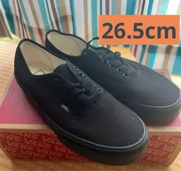 미사용 새상품 VANS 오센틱 블랙 8H 26.5cm