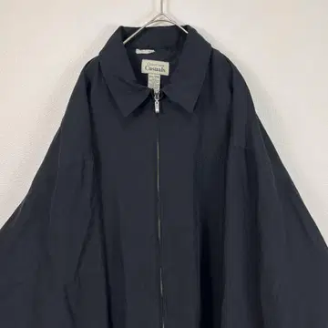USA 구제 의류 cozy creek 집업 나일론 블루종 자수 블랙