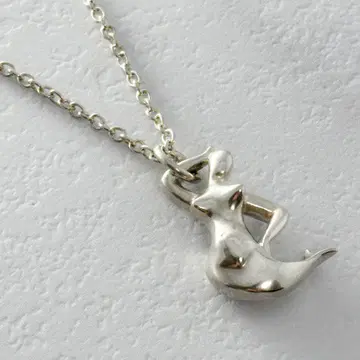 GEORG JENSEN 목걸이 인어 머메이드 펜던트 실버