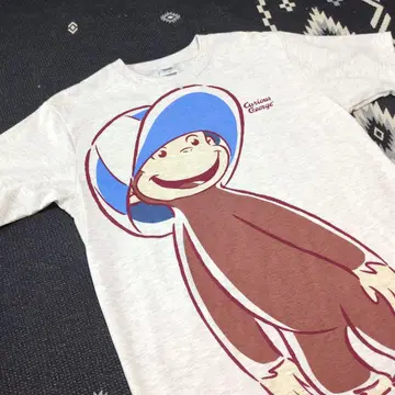 Curious George 티셔츠 M 사이즈 오자루의 조지