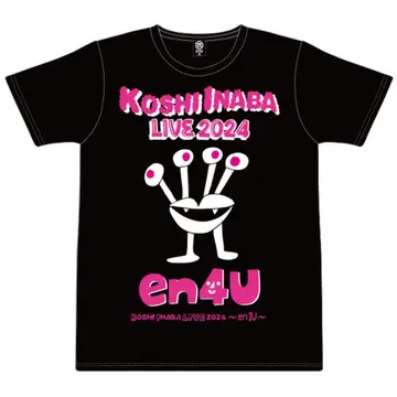 Koshi Inaba LIVE 2024 티셔츠 M 사이즈 블랙