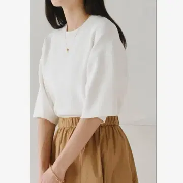 titivate 티티베이트 하프 슬리브 니트 풀오버 택 포함 새상품
