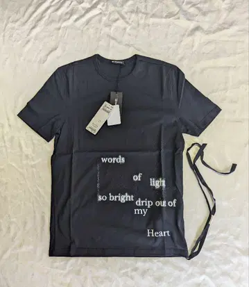 미사용 새상품 ANN DEMEULEMEESTER 블랙 티셔츠