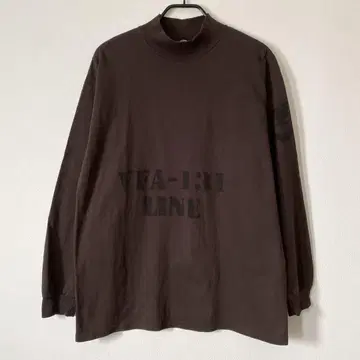 AMERICAN MFG CO. 스텐실 모크넥 티셔츠 긴팔