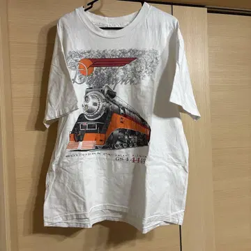 증기기관차 그래픽 티셔츠