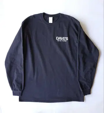 Dave's New York 롱 T 긴팔 롱 슬리브 셔츠 L 블랙