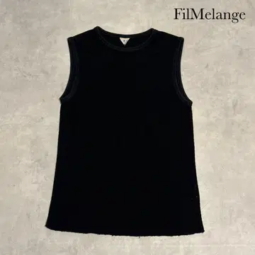 FilMelange 필멜란지 블랙 와플 탱크탑 R156
