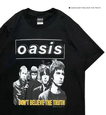 OASIS 오아시스 L 사이즈 반팔 티셔츠 락 밴드 T