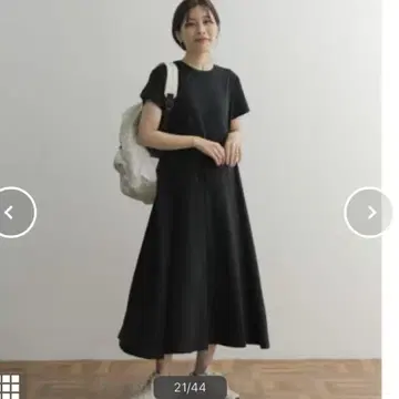 택 포함 새상품 어반 리서치 도어스 A 라인 컷 원피스 블랙