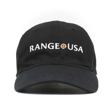 새상품급 RANGE USA 사격장 기업 자수 캡 구제 의류 블랙