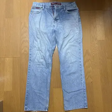 TOMMY JEANS 빈티지 데님 팬츠 L 구제 의류 스카이블루