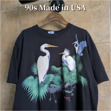 90년대 USA제 애니멀 COASTAL WEAR 새 티셔츠