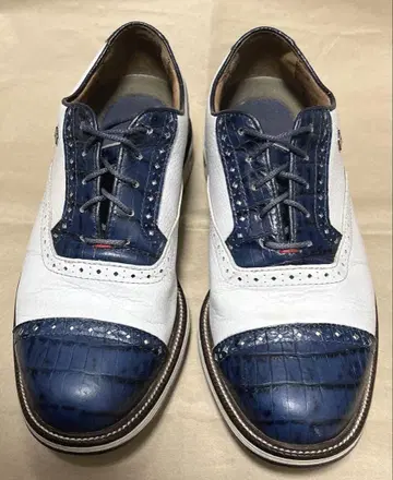 풋조이 프리미어 화이트 네이비 25.5cm 교환용 찡 장식 3개 포함