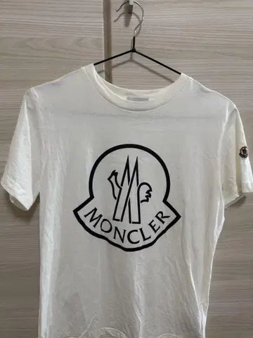 몽클레어 로고 티셔츠 화이트