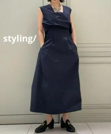 styling/ 스타일링 베어 컷 원피스 원피스 네이비 0