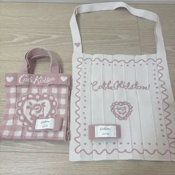 미사용 새상품 Cath Kidston KNT365 토트백 핑크 2개