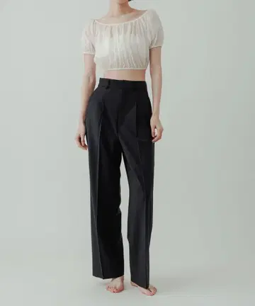 요 BIOTOP 소프트슬림 하이 W 슬랙스 네이비 0