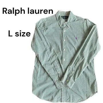 Ralph lauren 랄프 로렌 체크 셔츠 그린 남성용/여성용