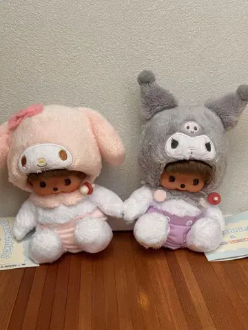 산리오 몬치치 콜라보 봉제 인형