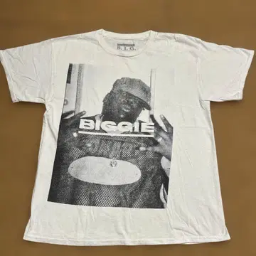 BIGGIE the notorious B.I.G. 티셔츠 화이트