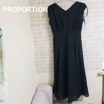 PROPORTION 도트 보일 원피스