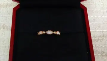 agete 오팔 다이아몬드 반지 10금 13호