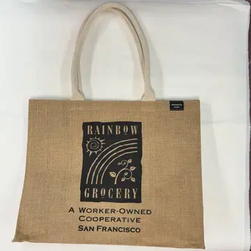 RAINBOW GROCERY 주트 에코백 SanFrancisco