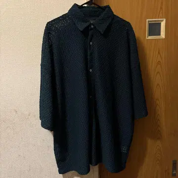 CLEL 반팔 레이스 셔츠