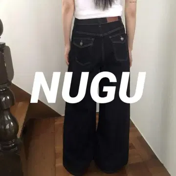 nugu/wonder wonder 백 포켓 포인트 로 데님 팬츠