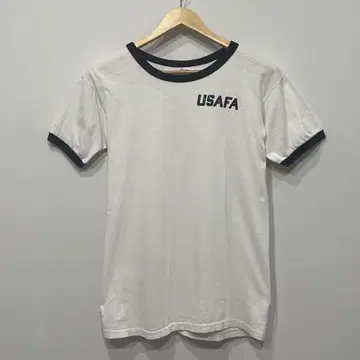 80년대 미국제 챔피온 USAFA 프린트 링거 티셔츠 M