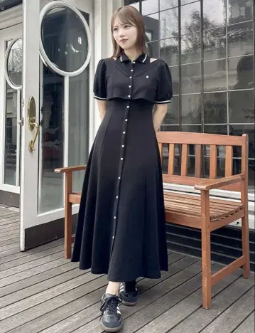 POLOBCS 콜라보 레이어드 폴로 원피스