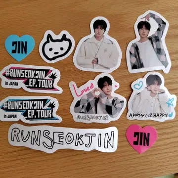 BTS RUNSEOKJIN 진 스티커 세트 일본