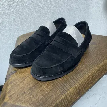 john lobb campus 언라인드 블랙 로퍼 껌 밑창