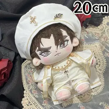 20cm 봉제 인형 의류 코스튬 아웃핏 옷 갈아입기 성가대 화이트 컬러