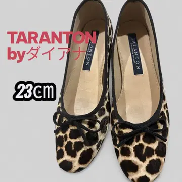 다이애나 TALANTON 플랫슈즈 차키 힐 레오파드 무늬