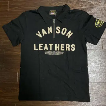 VANSON 블랙 피케 셔츠 M 사이즈 아메카지