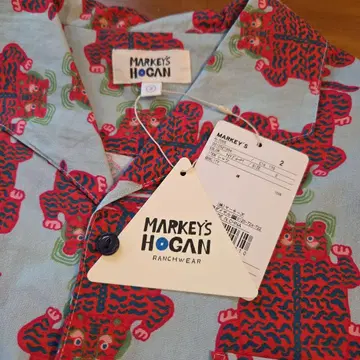 마키즈 HOGAN RANCH WEAR 알로하 셔츠 유니섹스 M